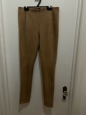 Premise Tan Suede-Look Pants